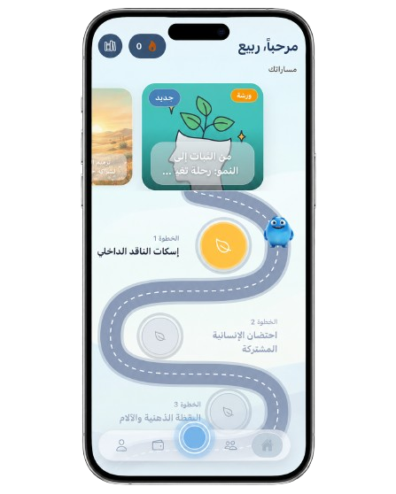 The Direction step inside the Nafas app